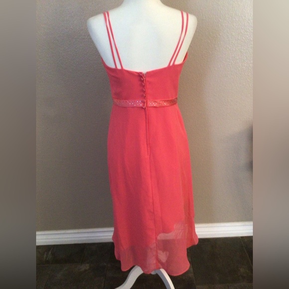 Alfred Angelo Coral Dress with Floral Detail - Picture 5 of 5